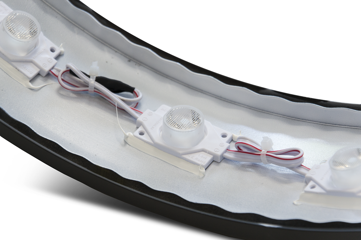 Insegne a bandiera LED Insegna a bandiera LED tonda 50 cm — dettaglio 4