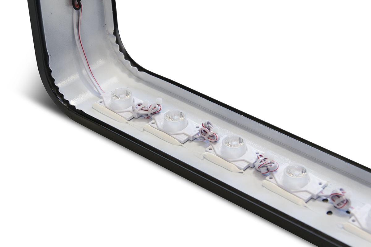 Insegne a bandiera LED Insegna a bandiera LED quadrata 60 cm — dettaglio 4