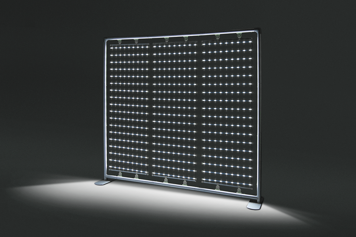 Fabric Wall Straight LED 250 x 230 cm — dettaglio 4
