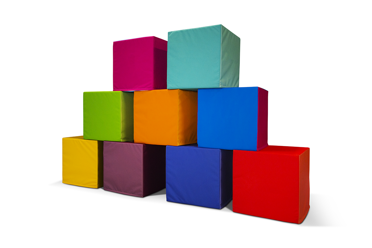 Pouf pubblicitari in foam Pouf cubo 40 cm stampato — dettaglio 2