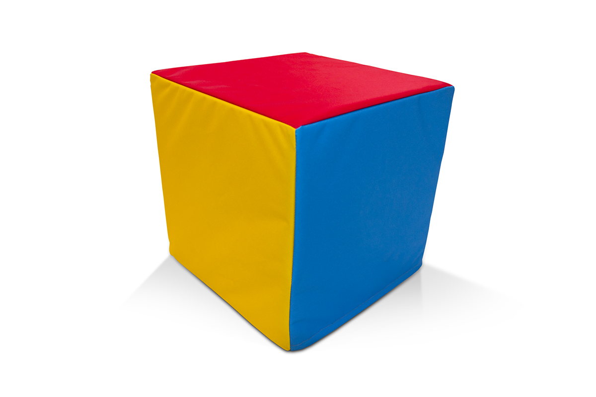 Pouf pubblicitari in foam Pouf cubo 50 cm stampato — vista prodotto