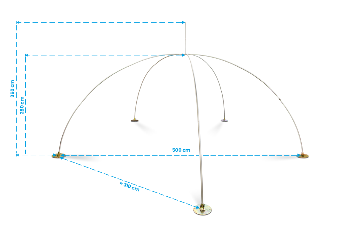 Gazebo gonfiabile visivo Dome 5 m DOME-5X5 — dettaglio 3