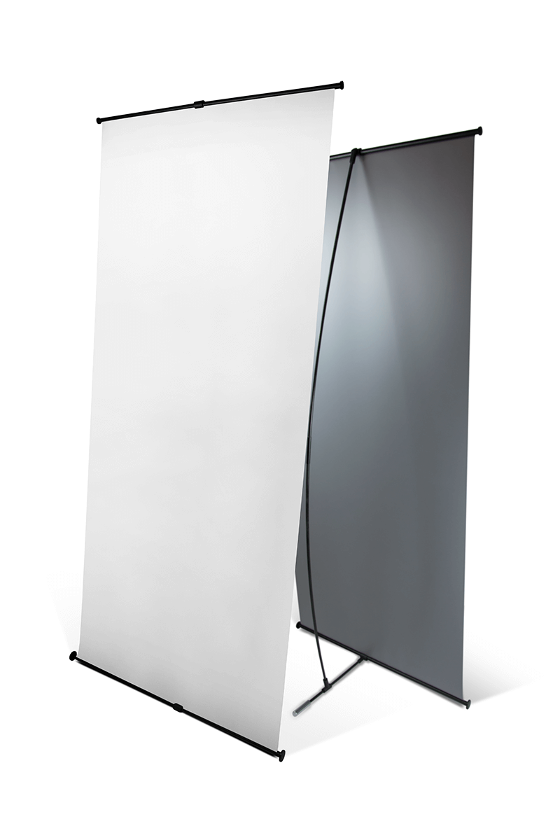 L-banner 80 x 180 cm — vista prodotto