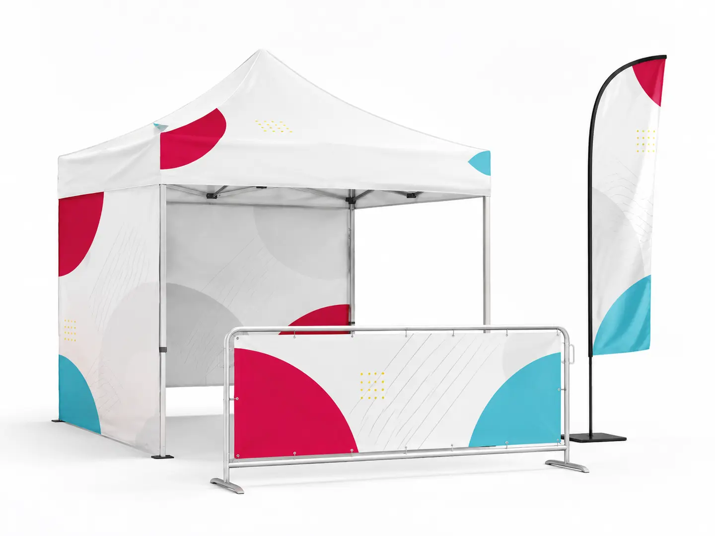 Gazebo bandiera e banner per eventi outdoor