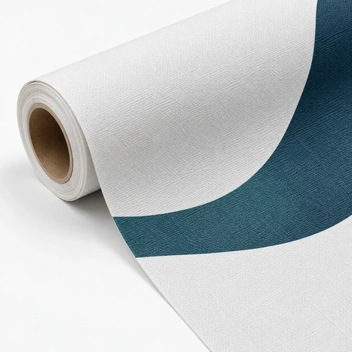 Rotolo di canvas stampato con dettaglio della trama della tela