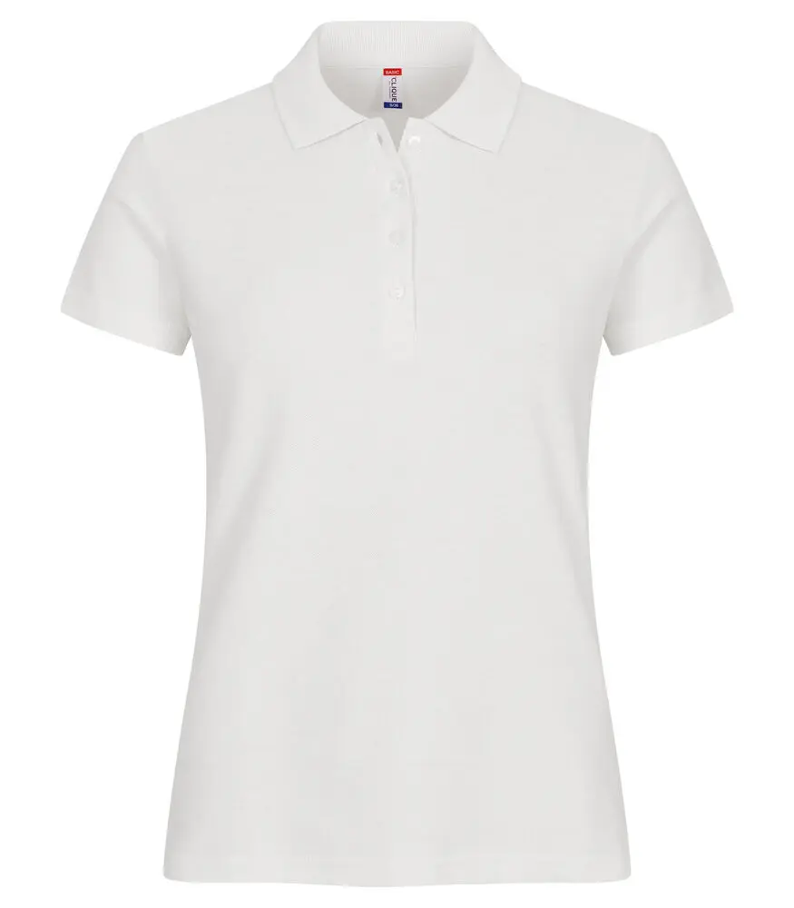 POLO DONNA MANICA CORTA (XS, BIANCO AVORIO (01), LATO CUORE)