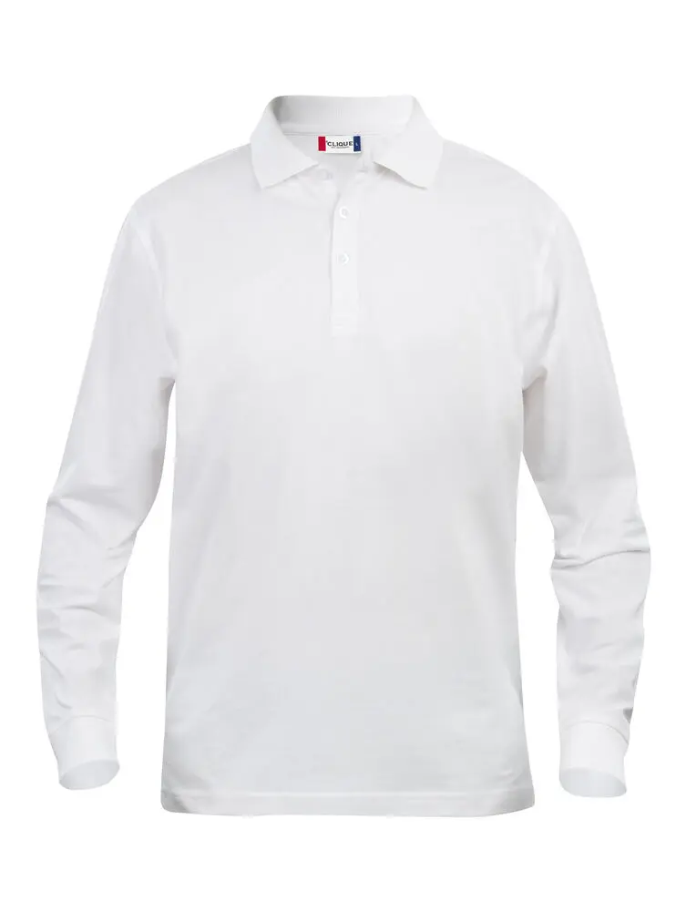 POLO UOMO MANICA LUNGA (XS, BIANCO (00), LATO CUORE)