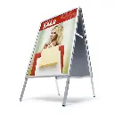 Cavalletto portaposter in alluminio