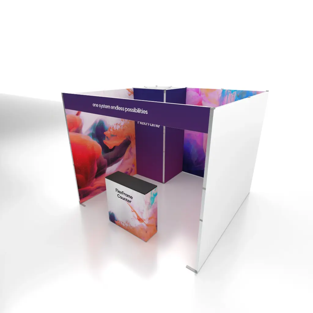 FLEXFRAME A U 3X3 CON BANCHETTO E MAGAZZINO