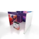 FLEXFRAME A U 3X3 CON BANCHETTO E MAGAZZINO